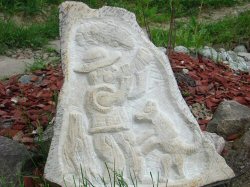 Rzeźbiarz w piaskowcu z Żywca